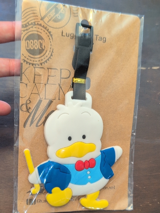 Other - HTF - NEW Silicone Pekkle Themed Luggage Tag